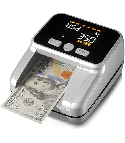 Amazon.com: BISOFICE 假鈔偵測器便攜式貨幣計數機UV/MG/IR/圖像/紙張